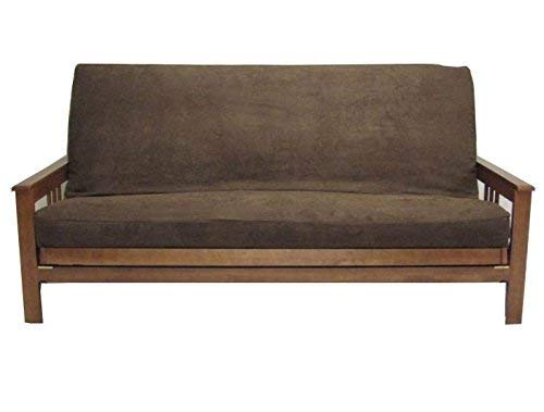 Blazing Needles Micro Suede Full Size Futon Cover in Chocolate - 8