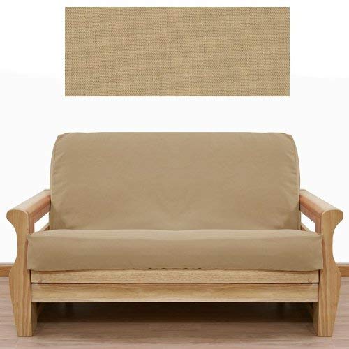 Solid Tan Futon Cover Queen 413