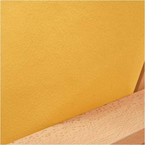 Ultra Suede Gold Yellow Fitted Mattress Cover Queen 643