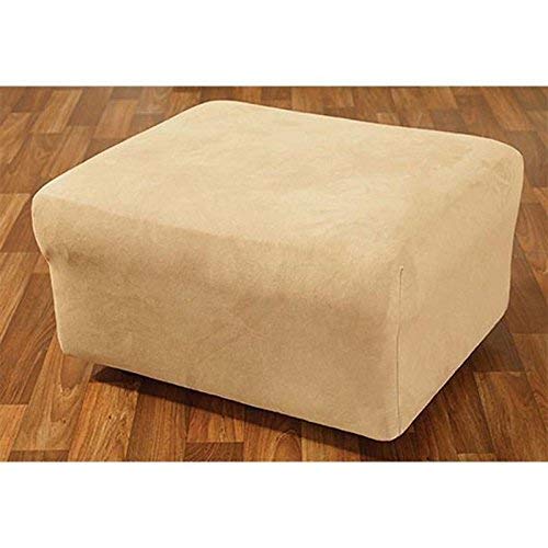 Sure Fit Stretch Suede Ottoman Slipcover