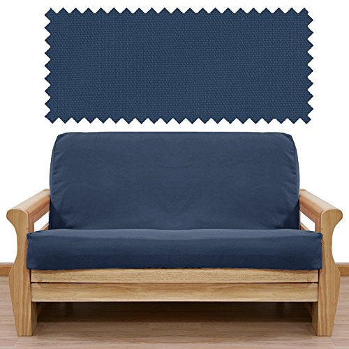 Solid Navy Futon Cover Queen 408