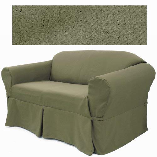 Ultra Suede Sage Pine Furniture Slipcover Loveseat 646