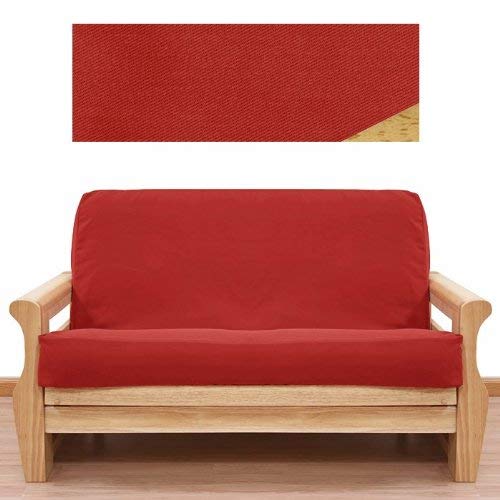 Solid Red Futon Cover Queen 410