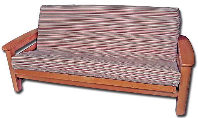 Lifestyle Covers Stripes Full Futon Cover, Multicolor